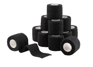 Venda cohesiva negro 50 mm Pack 12ud.